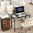 Computer Desk, Home Office Desk With Power Outlet, Modern Study Writing Desk With 3 Hooks For Study Room, Home Office, Sturdy And Stable, Easy To Assemble, Charcoal Gray And Black