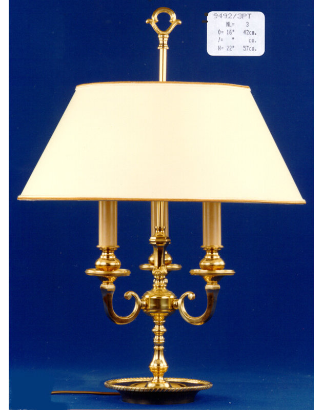 Desmarais Metal Table Lamp, Polished Brass