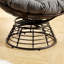 Fauteuil d'appoint pivotant à 360 ° avec coussin pour le salon, la chambre à coucher, la salle de lecture-85522740