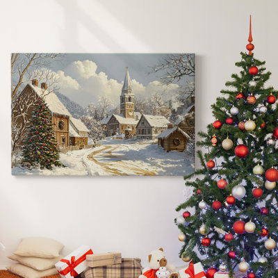 Christmas Holiday Arts - Toile tendue avec châssis