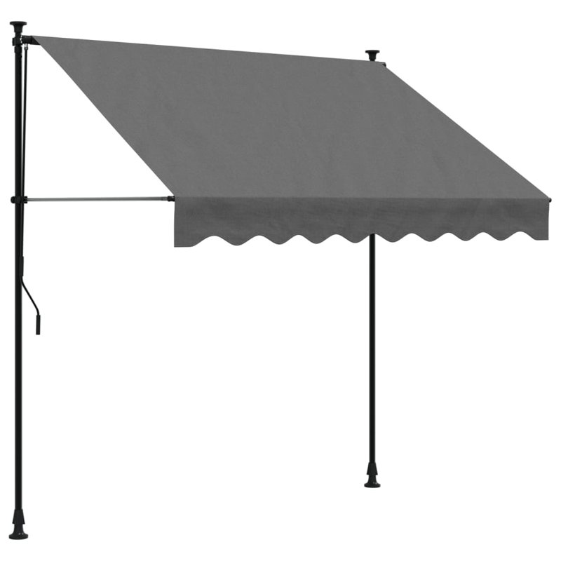 Latitude Run 250cm W x 150cm D Polyester Cover Retractable Patio Awning