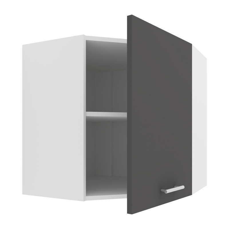 Quamae 60cm Kitchen Pantry, White/Black