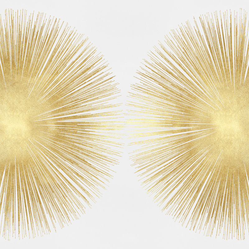 Sunburst Soft Gold II by Abby Young - Wrapped Canvas Art Prints, 122cm H x 122cm W