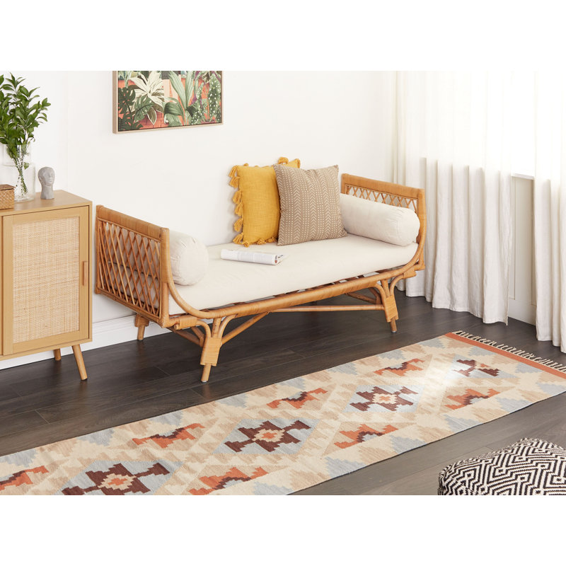 Sisk Southwestern Hand Woven Area Rug, Rectangle 80 x 300cm