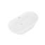 Freestanding Soaking Acrylic Bathtub with Pop Up Drain and Overflow Hole-124753998-125397159