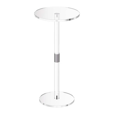 Modern Acrylic Drink Table with Crystal-Clear Surface and Sturdy Stability