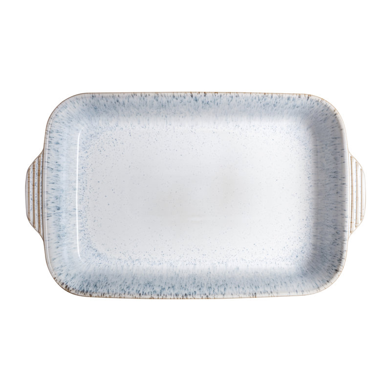 Denby Stoneware Rectangular Oven Dish, Large , Kiln Blue