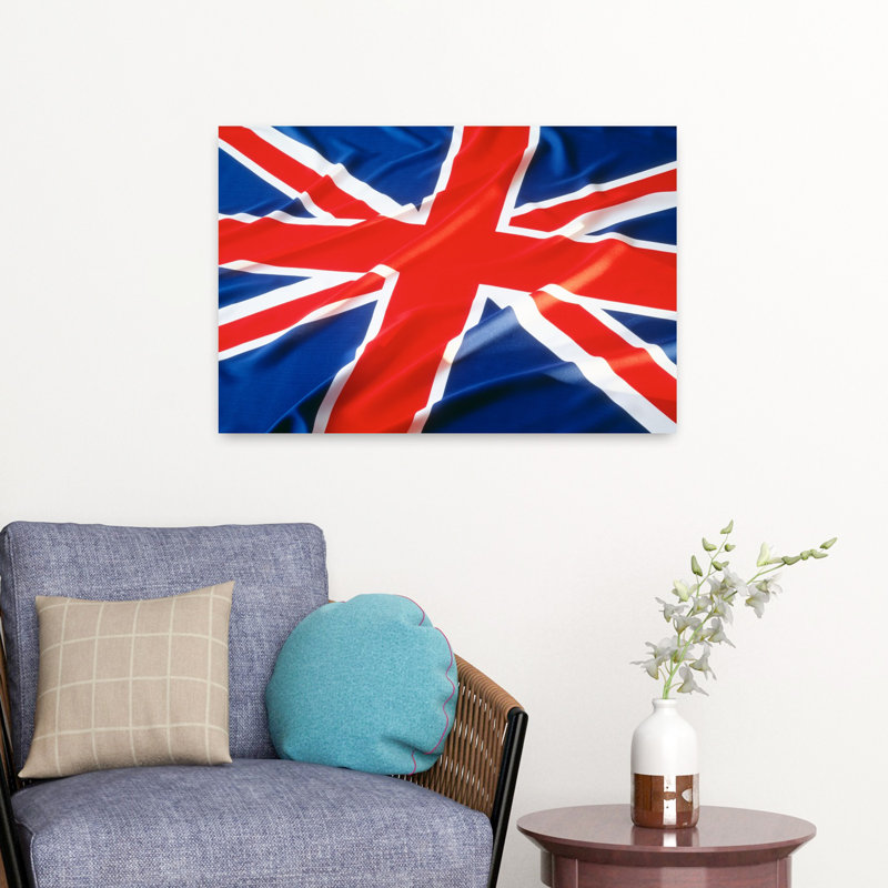 L'Union Jack, drapeau du Royaume-Uni, art contemporain, H 16 po x l 24 po