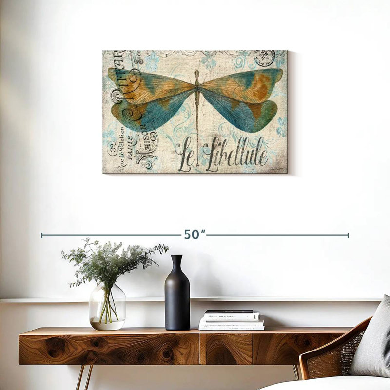 Brampt Lovely Dragonfly, 20" H x 30" W