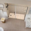 Porte de douche à charnière sans cadre Belmore GS-105838461-105838464