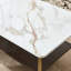 Table basse Table d'appoint rectangulaire pour salon Table d'appoint à espace ouvert avec structure en métal