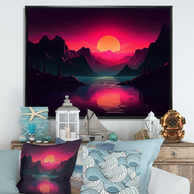 «Pink Dark Sea» sur toile