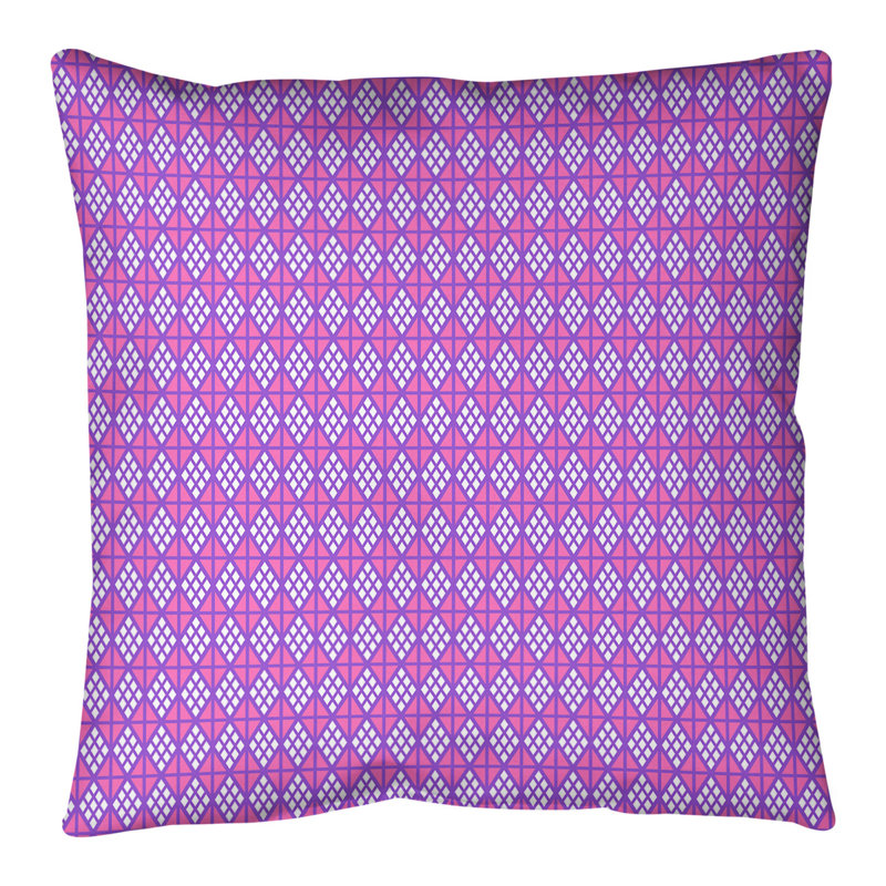Coussin de sol Katelyn Elizabeth, 28 po x 28 po, Mauve / rose