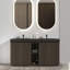 Meuble-lavabo autoportant avec lavabo une pièce sans drain et robinet 60 po.