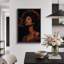 «Smoky Afro Woman», reproduction d'art sur toile encadrée-131996713-131996719