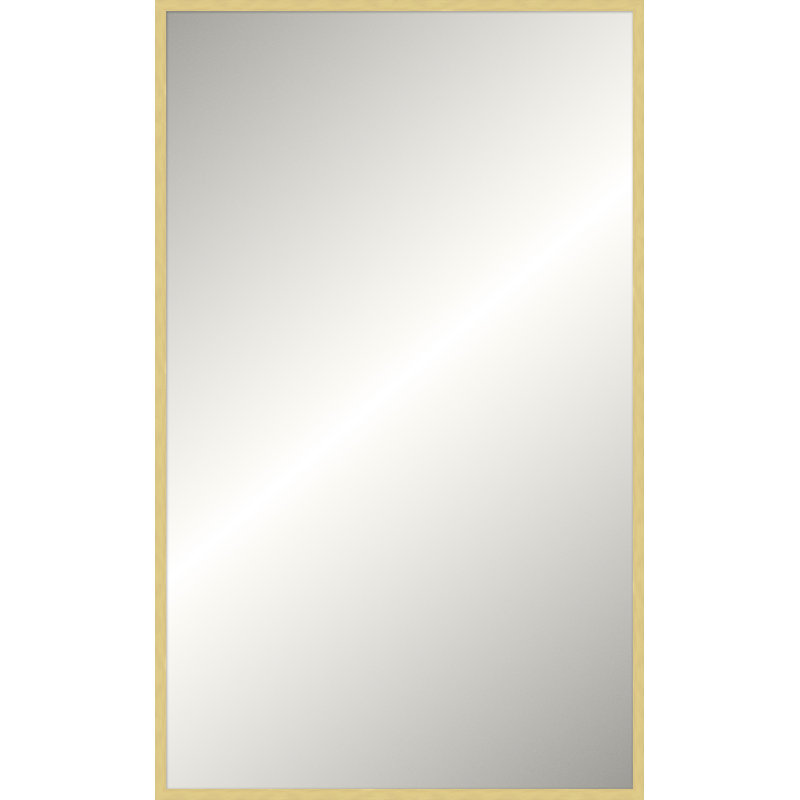 Miroir Davenport, Non biseauté, Or vif