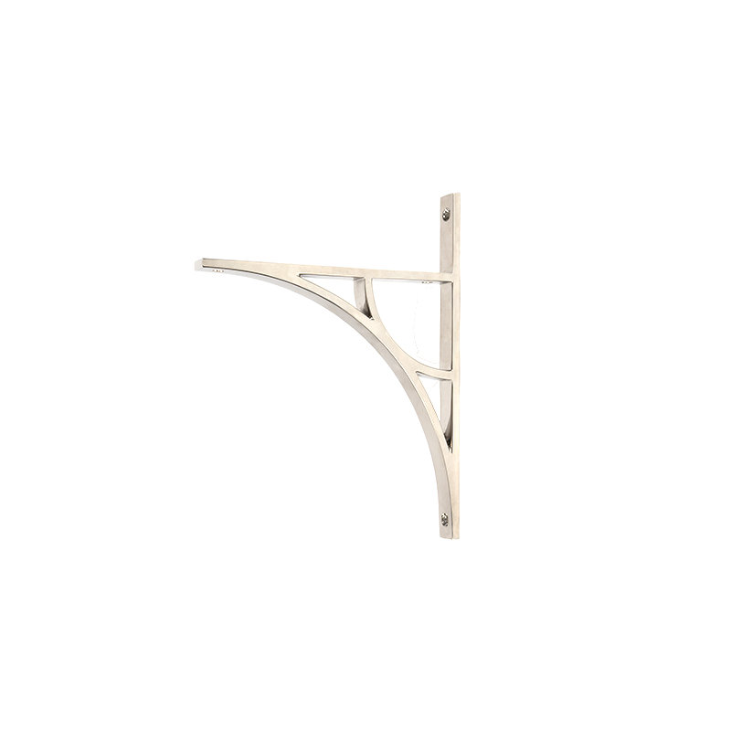 Tyne Shelf Bracket, Polished Nickel, 26cm H x 7.9cm W x 2cm D