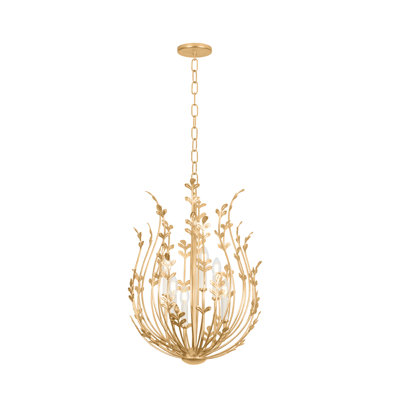 Troy Lighting Delmore 14.5 inch wide 3 Light Chandelier in Vintage Gold Leaf
