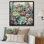 «Haidan Green Red Cactus Scenery I», reproduction sur toile