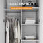 180*50*77cm, Hanging and Storage Integrated Double Door Wardrobe-303352541