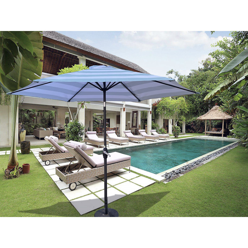 9FT UMBRELLA Ice Stripe, Blue