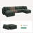 Ottoman Module For Corduroy Modular Sectional-809346302