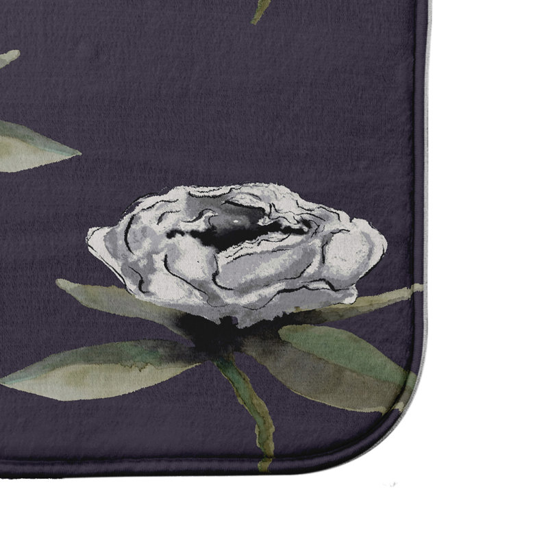 Ontario Non-Slip Bath Mat, 21" W x 34" L, Purple