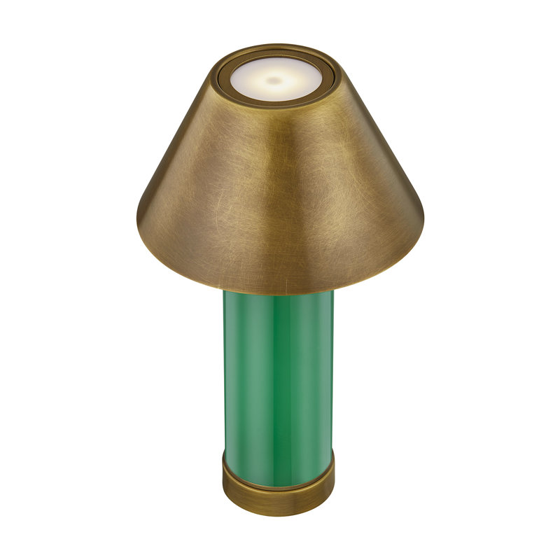 Lampe de table rechargeable à DEL 1 lumière Molly, Vert