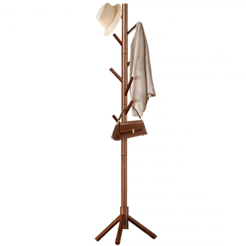 Ce portemanteau sur pied simple en bois massif est robuste, durable et esthétique. Il permet un rangement facile des vêtements et des sacs et est une pièce polyvalente et intemporelle pour n'importe quelle pièce.
