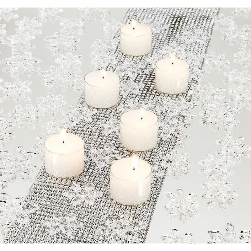 Ensemble de 50 bougies brûlées extra-longues blanc sarcelle