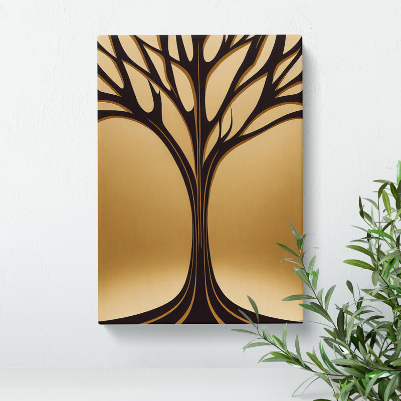 Art Nouveau Tree No.1 - Wrapped Canvas Print, 60cm H x 40cm W x 3cm D