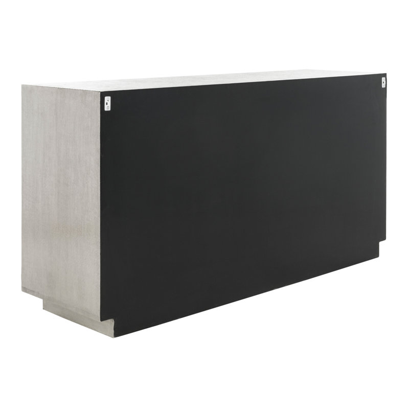 Sylas Silver Sunburst 60'' Wood and Metal Sideboard