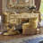 Bernadette Traditional Vanity Desk With Elegant Carved Accents