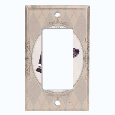 Patterned 1 - Gang Rocker Standard Wall Plate