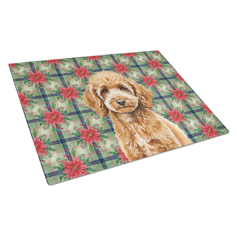Planche à découper miniature en forme de caniche de Noël