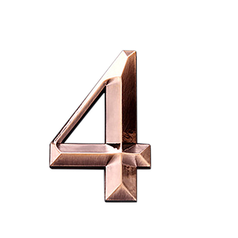 Modern House Numbers Mailbox Numbers 0-9 Self-Adhesive Street Door Home Address Metal Numbers For Outside Or Inside Signs Easy Install