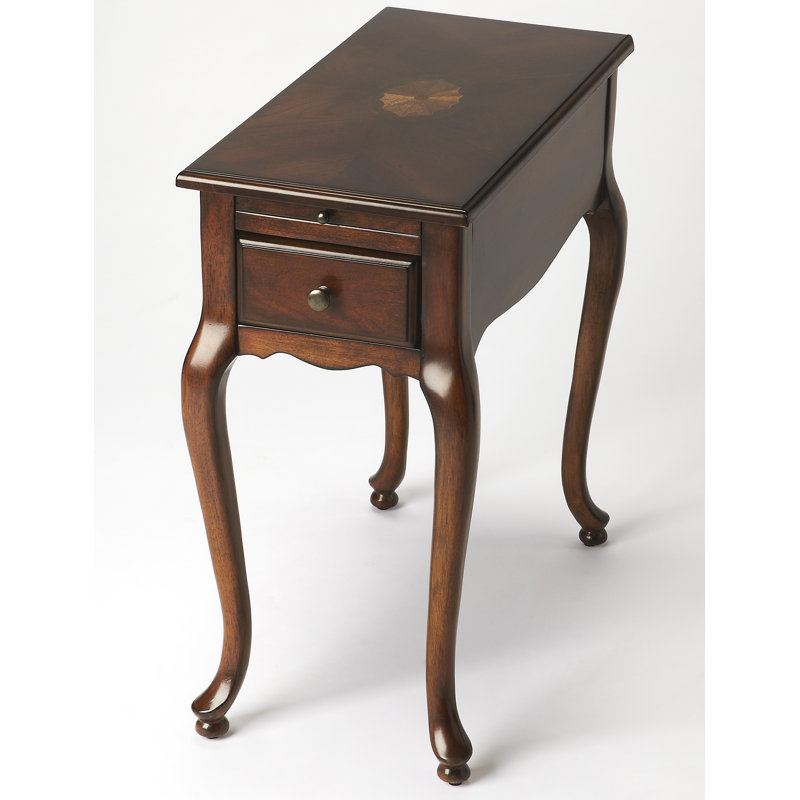 Croydon One Drawer with Pullout Side Table, Cherry
