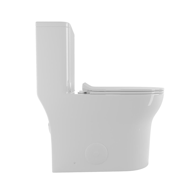 1.1/1.6 GPF Elongated Comfort Height Floor Mounted Onepiece Toilet, CUPC Certified, Watersense Cetified, Ceramic, White Color, Soft Close Seat