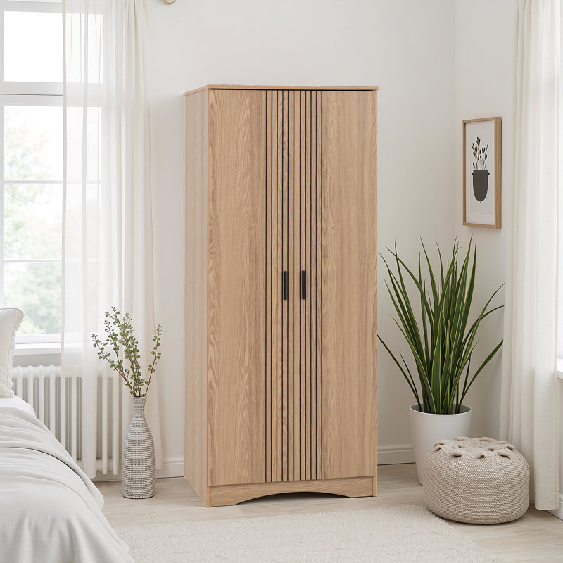 Tarmo 2 Door Manufactured Wood Wardrobe