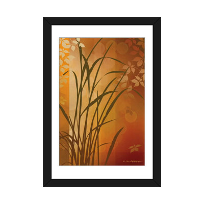 « automne coucher de soleil ii », reproduction d’impression sur toile tendue