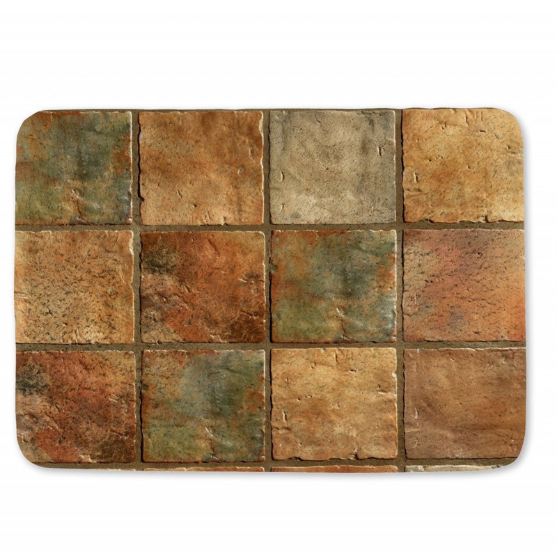 Christyle Microfiber / Microsuede Non-Slip Bath Mat, 17" W x 24" L