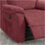 Fauteuil inclinable électrique en rouge paprika