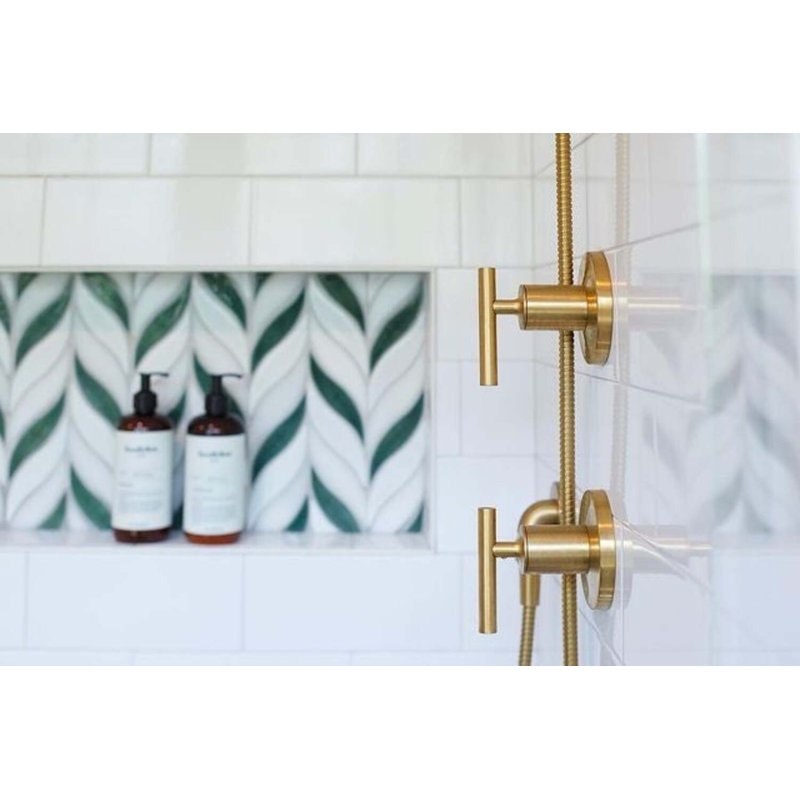 Nabi Sprig Marble And Tile- Final Sale, Deep Emerald