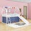 Lit mezzanine simple avec glissade et rideau-419665813