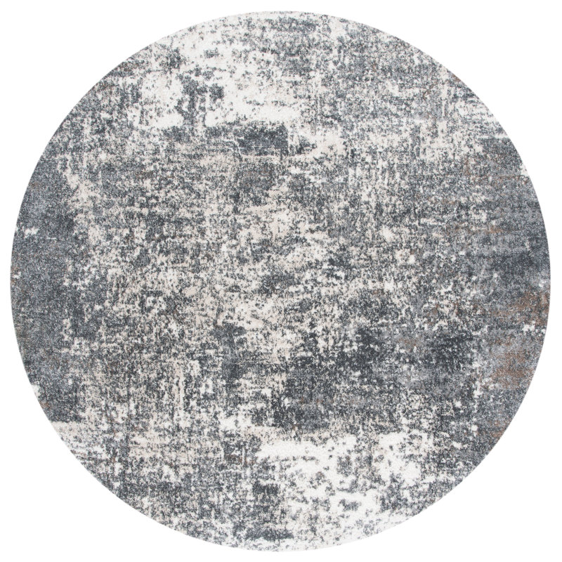 Tapis abstrait Scriber Performance, Rond 6 pi 7 po