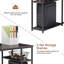 Bureau d'ordinateur avec tablettes, bureau d'ordinateur portable avec rangement