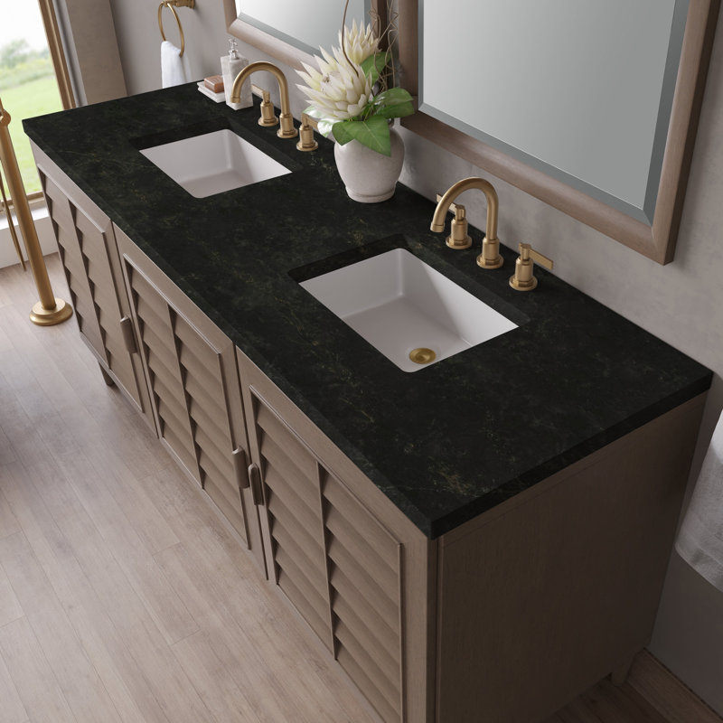Portland 72" Double Bathroom Vanity Set, Widespread, Phantome Eclos