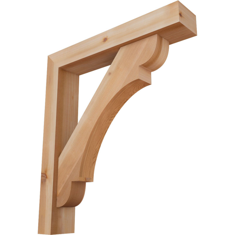 Support de bloc olympique avec entretoise décalée, 24 x 30, Cèdre rouge occidental de l 5 1/2 po (lisse)