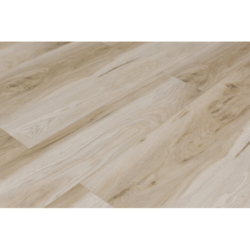 Planche en vinyle 7 "x 60" x 7mm Hickory Click SPC Lock, Cygne provincial