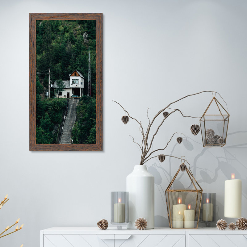 Cadre photo en bois brun Leyte 9 x 18 avec 3 photos 5 x 7